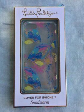 NWT Lilly Pulitzer clear Sandstorm fish iPhone 7/8 case
